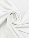White 100% Cotton Textured Weave Suiting - NY Designer - 58W