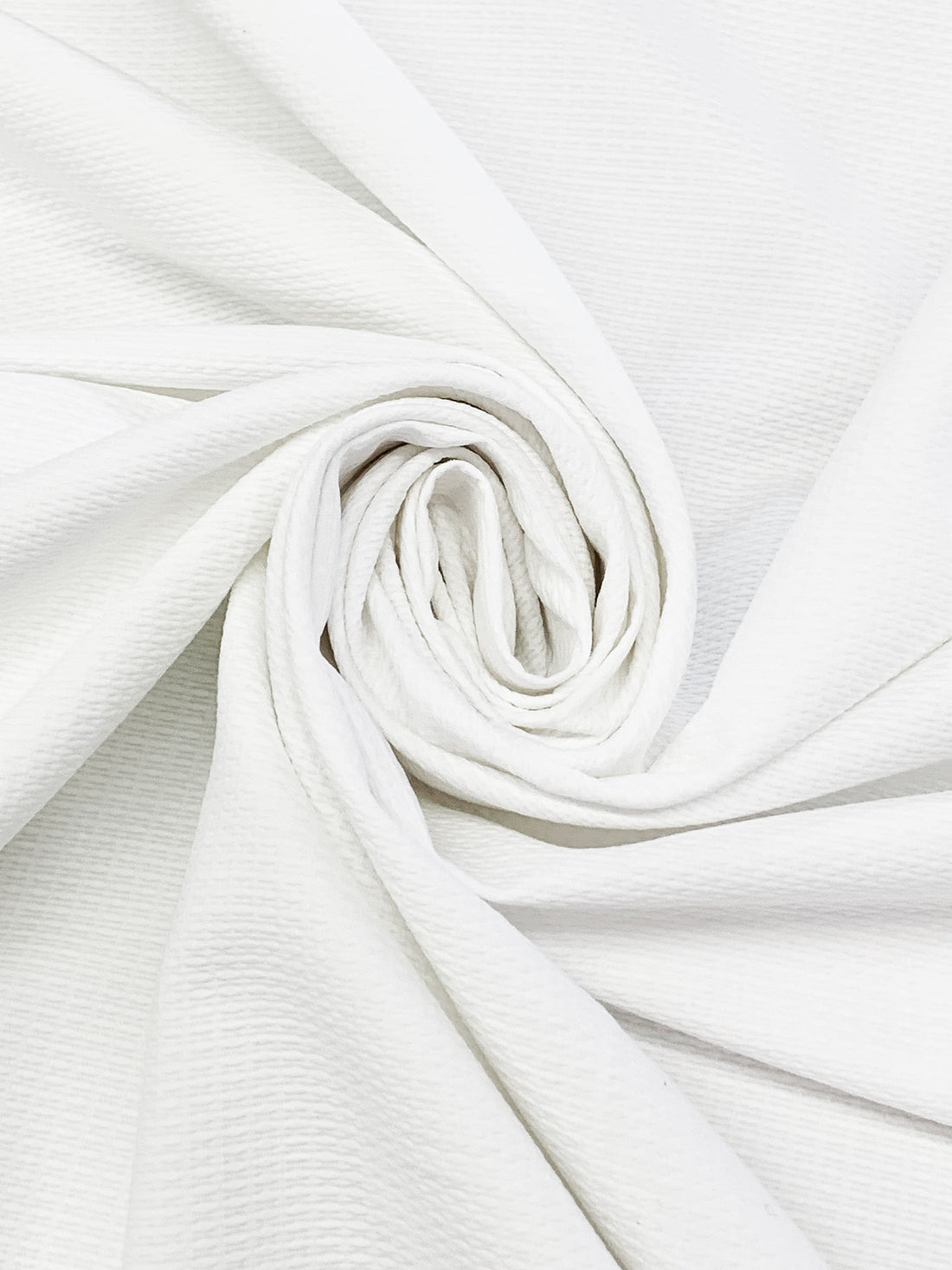 White 100% Cotton Textured Weave Suiting - NY Designer - 58W