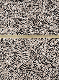 Dark Vanilla/White/Black Rayon/Lycra Abstract Animal Print Jersey Knit 66W