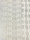 Eggshell 100% Nylon Double Scalloped Multi-Design Guipere Lace 48W