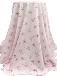 Pale Pink/Eton/Coral Orange/Multi 100% Cotton Floral Bouquet Print Jersey Knit 60W