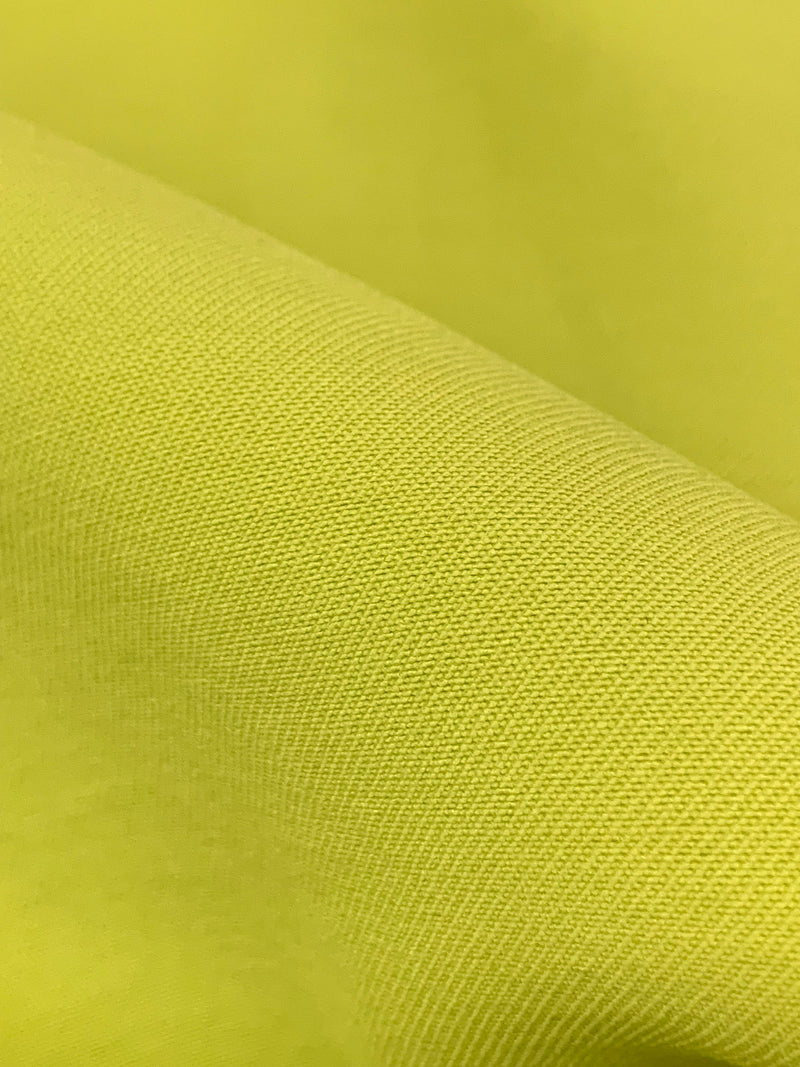 Lemon Lime Rayon/Polyester Twill Suiting - Imported From Italy - The SEI  - 60W