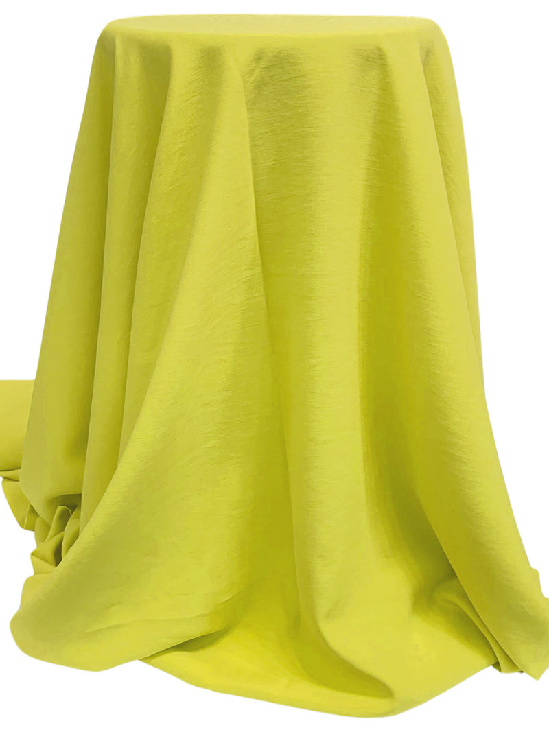 Lemon Lime Rayon/Polyester Twill Suiting - Imported From Italy - The SEI  - 60W