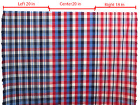 Crimson/White/Midnight Navy/Multi 100% Cotton Yarn-Dyed Multi-Plaids Weave Shirting 58W