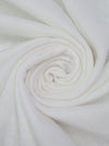 White Polyester/Cotton Quilted Diamond Double Knit 50W