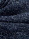 Dark Navy/Silver Cotton/Polyester/Metallic Heathered Horizontal Stripe Weave Jersey Knit 52W