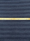 Dark Navy/Silver Cotton/Polyester/Metallic Heathered Horizontal Stripe Weave Jersey Knit 52W