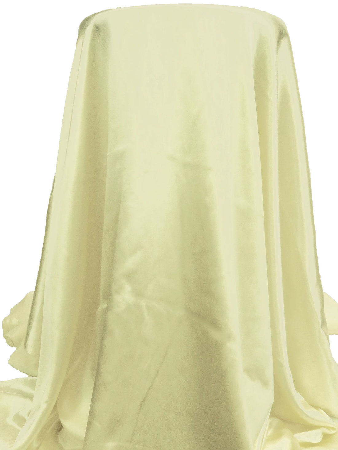 Pale Yellow 100% Polyester Charmeuse 56W
