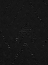 Black 100% Rayon Geometric Weave Jacquard Blouse Weight Woven 57W