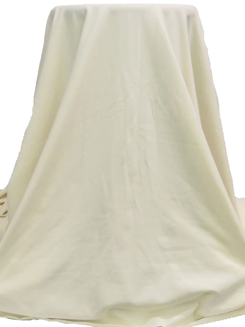 Cream Cotton/Lycra Jersey Knit 62W