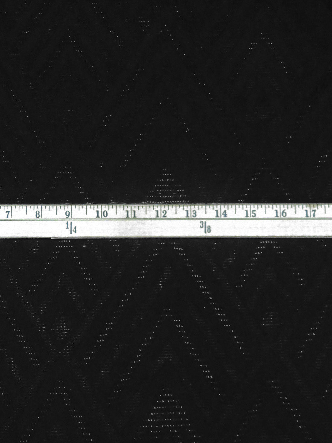 Black 100% Rayon Geometric Weave Jacquard Blouse Weight Woven 57W