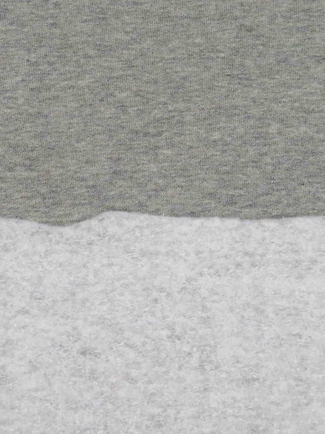 Middle Gray Polyester/Nylon/Spandex Heathered Power Stretch Sweatshirt Fleece - Polartec - 56W