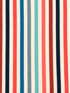 Deep Navy/Fiery Rose/Off-White/Multi Polyester/Lycra Vertical Stripe Print Double Brushed Knit 58W