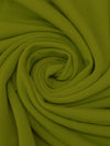 Green Olive Polyester/Nylon/Spandex Power Stretch Sweatshirt Fleece - Polartec - 66W