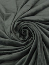 Seal Gray Polyester/Lycra Stretch Velour Knit 54W