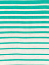 Ocean Green/Ivory Rayon/Lycra Horizontal Stripe Jersey Knit 60W