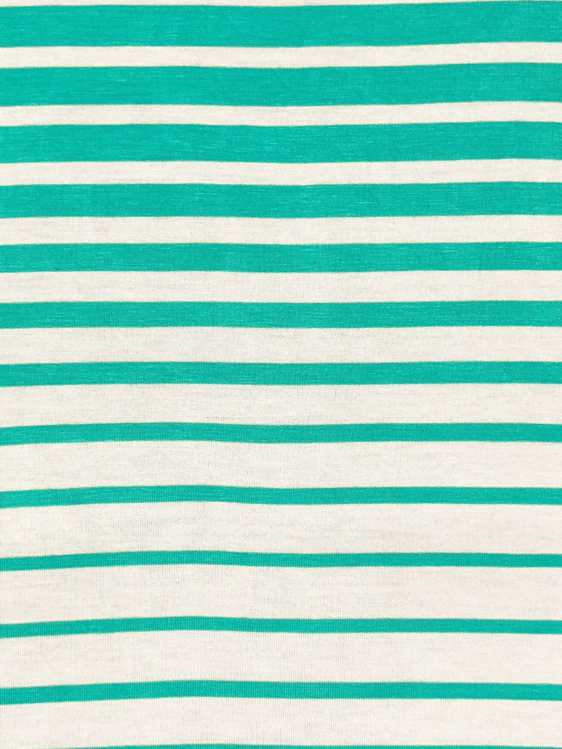 Ocean Green/Ivory Rayon/Lycra Horizontal Stripe Jersey Knit 60W