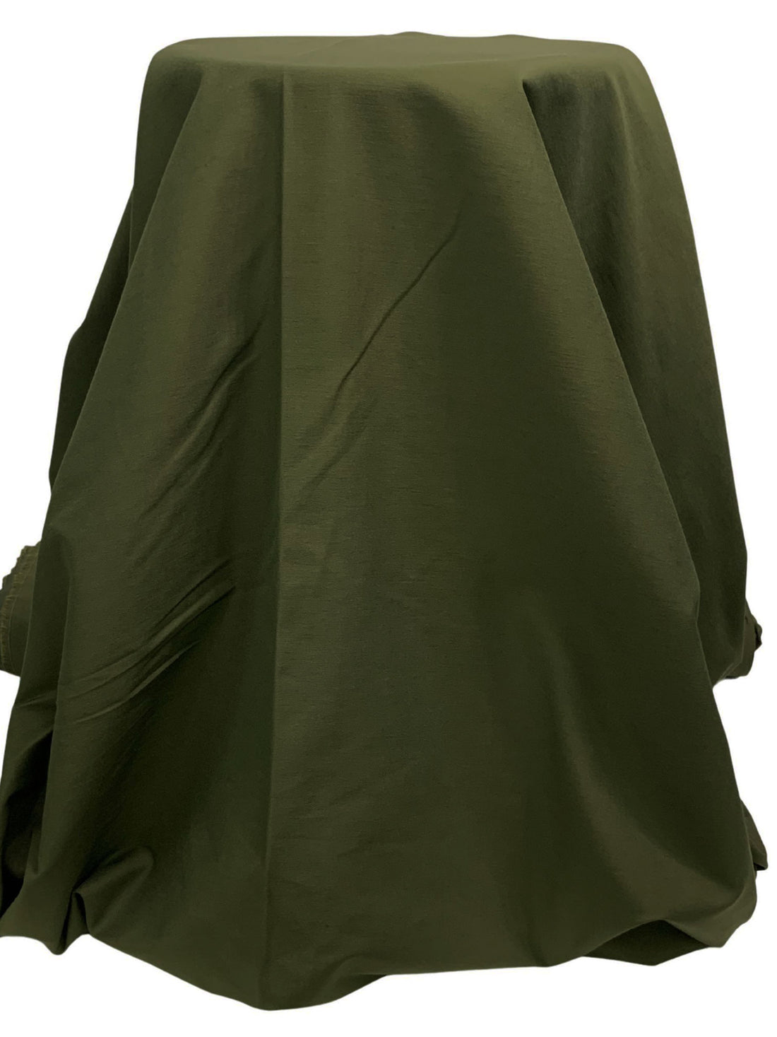 Army Green Rayon/Nylon/Lycra Stretch Bengaline Suiting 58W