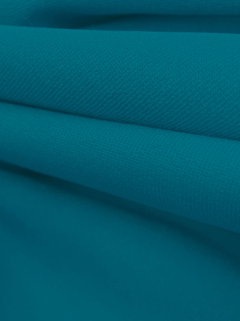 Vivid Dark Aqua Rayon/Nylon/Lycra Stretch Bengaline Suiting 58W
