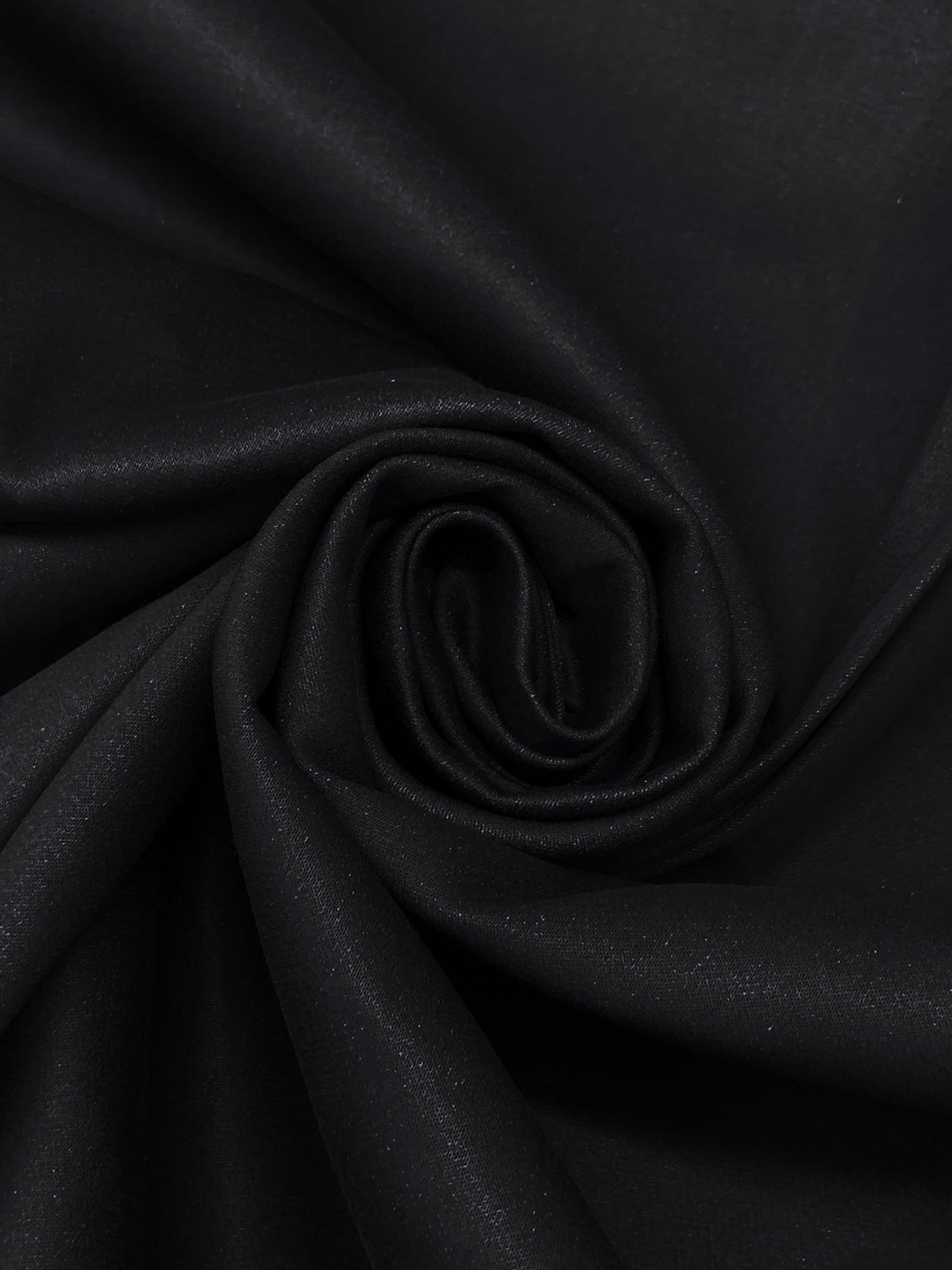 Muted Cool Black Cotton/Lycra Sateen Twill Stretch Denim 59W
