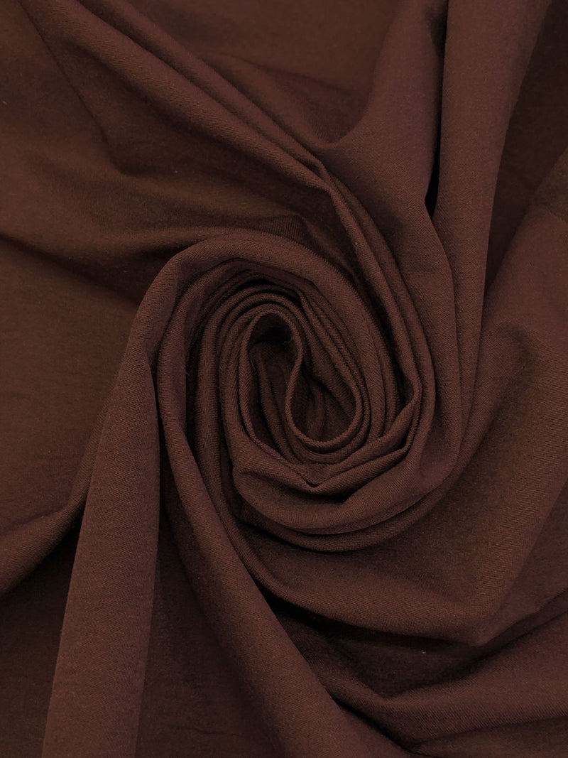 Royal Brown Rayon/Nylon/Lycra Stretch Bengaline Suiting 58W