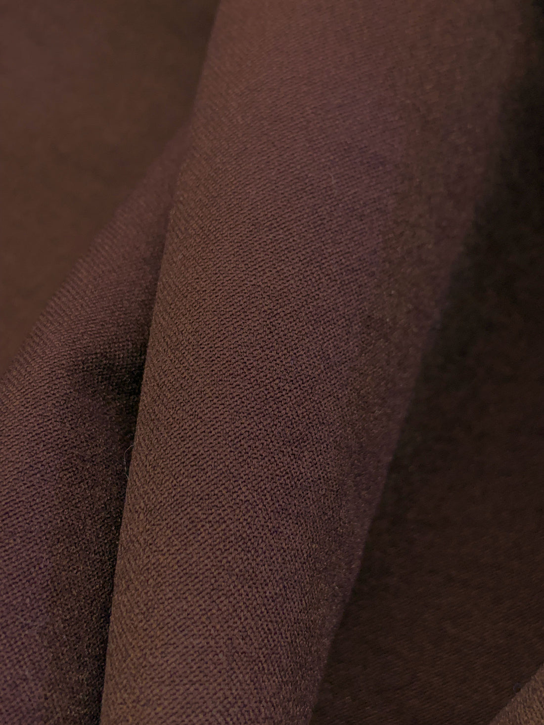 Royal Brown Rayon/Nylon/Lycra Stretch Bengaline Suiting 58W