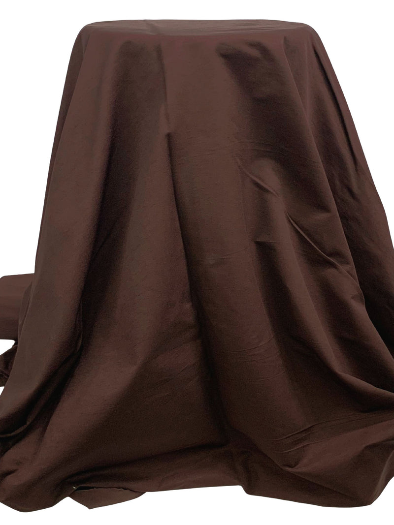 Royal Brown Rayon/Nylon/Lycra Stretch Bengaline Suiting 58W