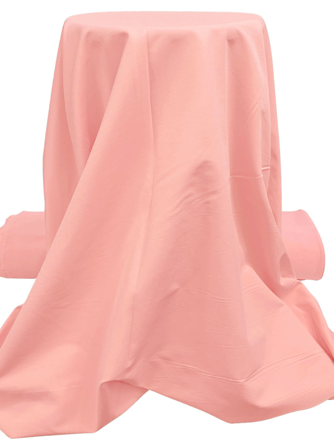 Melon Pink Rayon/Nylon/Lycra Stretch Bengaline Suiting 58W