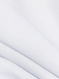 Cool White Rayon/Nylon/Lycra Stretch Bengaline Suiting 56W