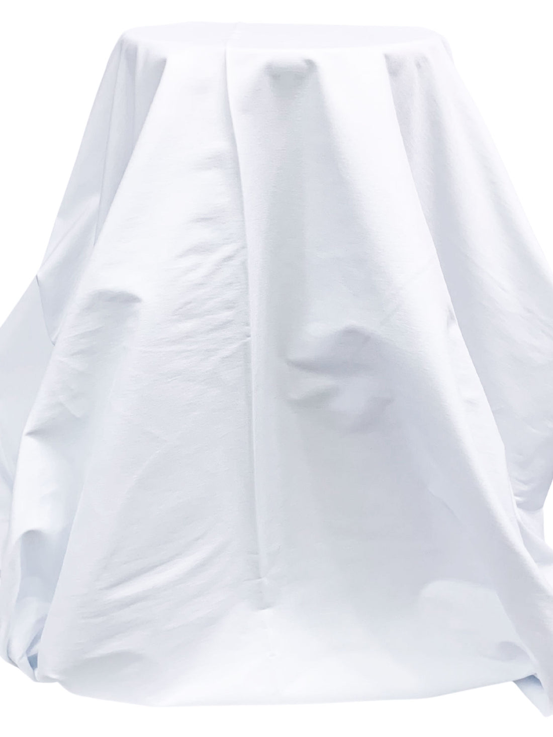 Cool White Rayon/Nylon/Lycra Stretch Bengaline Suiting 56W