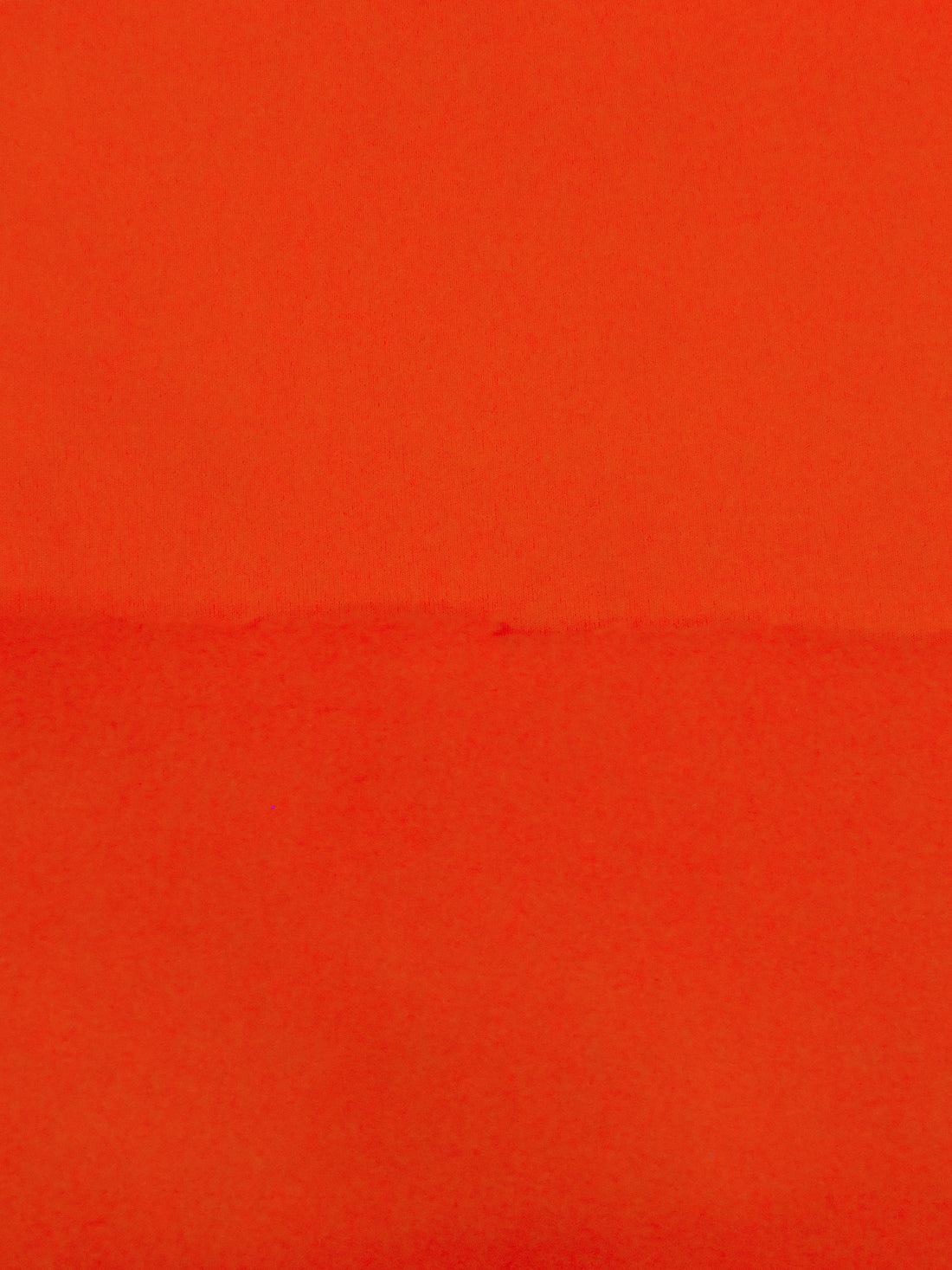 SOLD AS IS ONLY - Bright Scarlet Orange Polyester/Nylon/Spandex Power Stretch Sweatshirt Fleece - Polartec - 64W