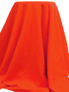 SOLD AS IS ONLY - Bright Scarlet Orange Polyester/Nylon/Spandex Power Stretch Sweatshirt Fleece - Polartec - 64W