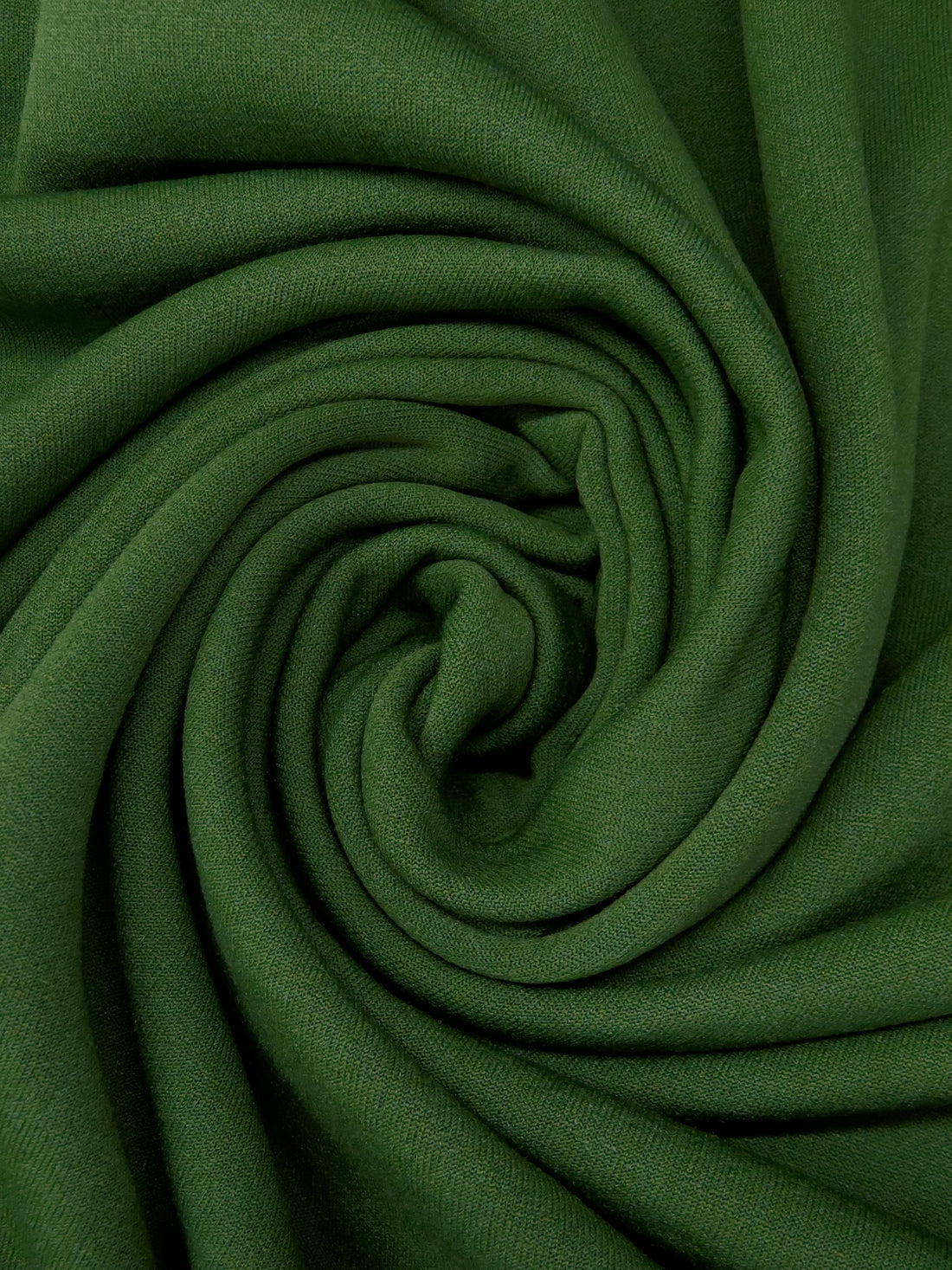 Forest Green Polyester/Nylon/Spandex Power Stretch Sweatshirt Fleece - Polartec - 64W