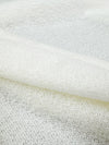 Marshmallow White Polyester/Wool Sweater Knit 39W