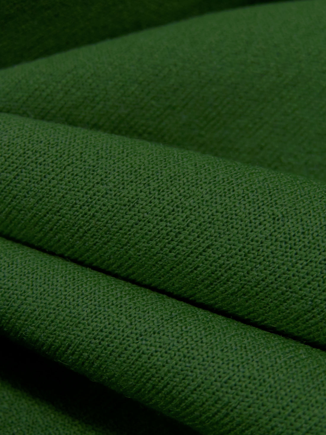 Forest Green Polyester/Nylon/Spandex Power Stretch Sweatshirt Fleece - Polartec - 64W