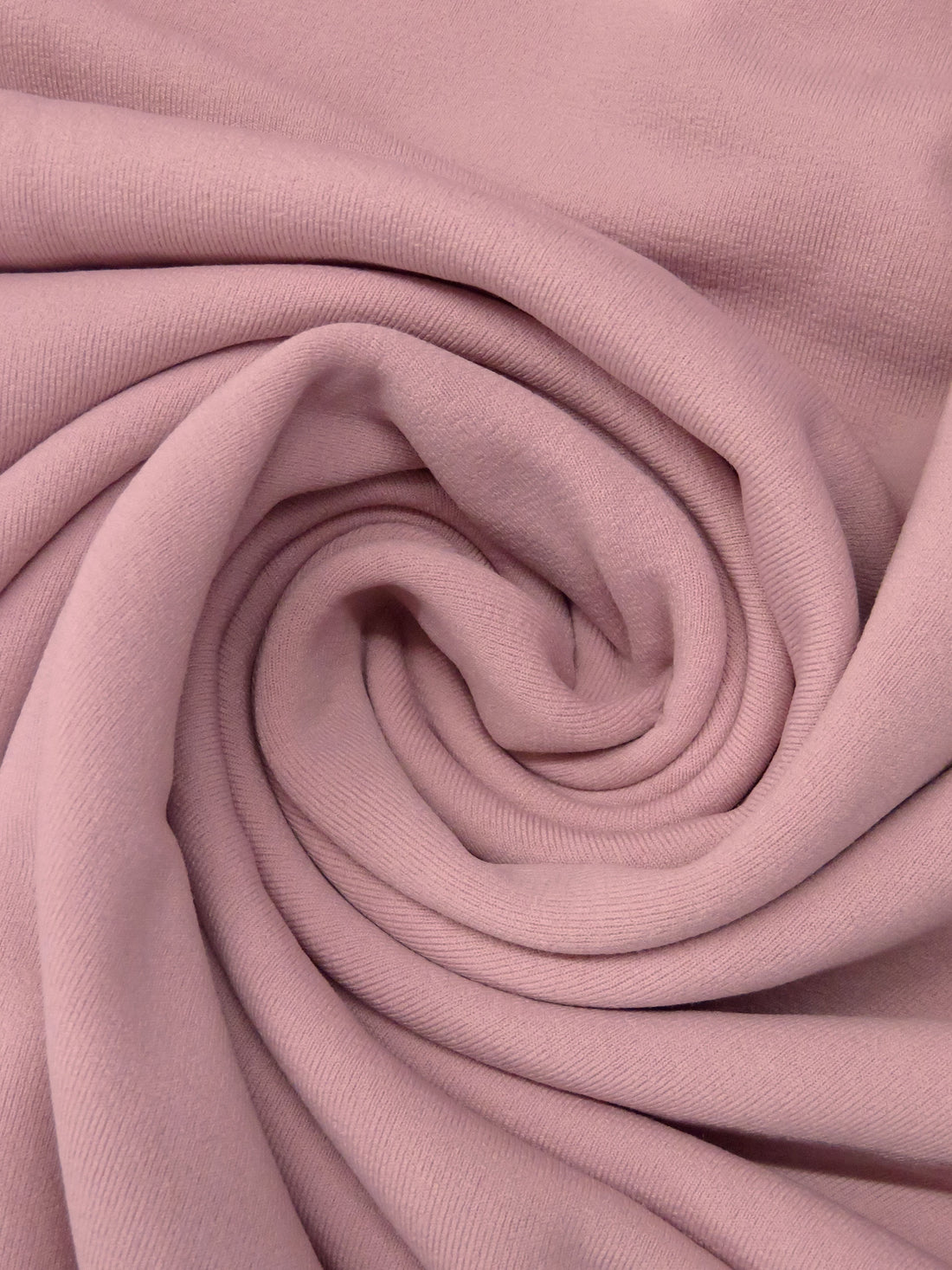 Cool Dusty Rose Polyester/Nylon/Spandex Power Stretch Sweatshirt Fleece - Polartec - 64W