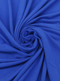 Royal Blue Polyester/Lycra Eyelet Lace Knit 50W