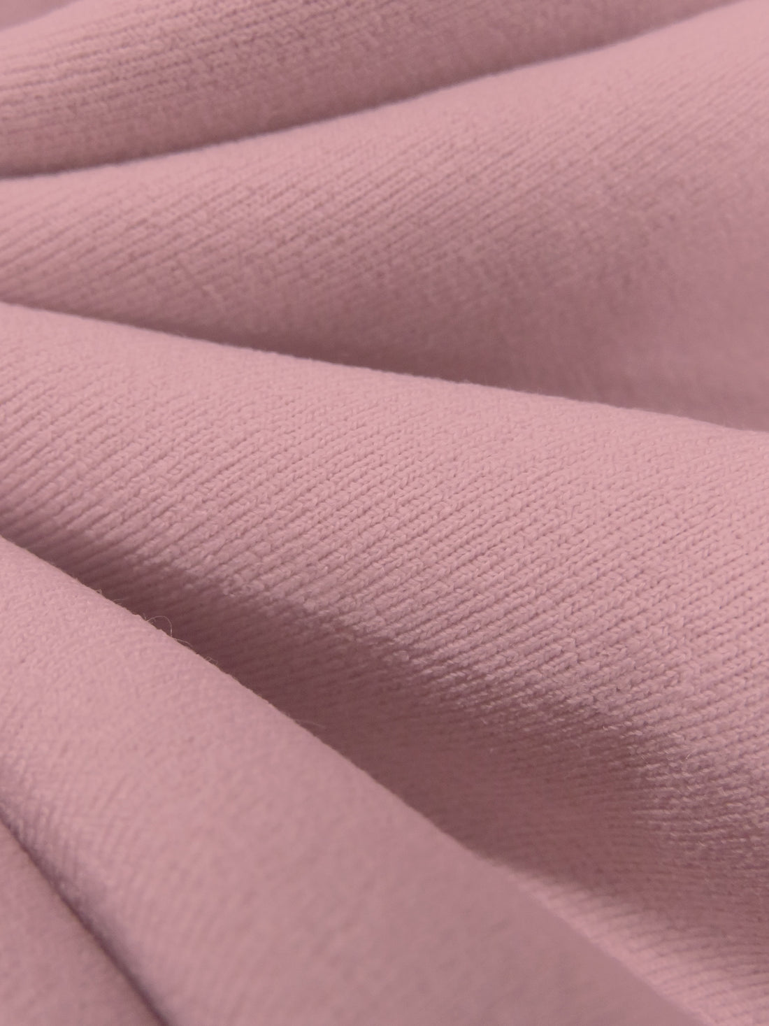 Cool Dusty Rose Polyester/Nylon/Spandex Power Stretch Sweatshirt Fleece - Polartec - 64W