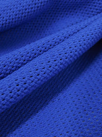 Royal Blue Polyester/Lycra Eyelet Lace Knit 50W