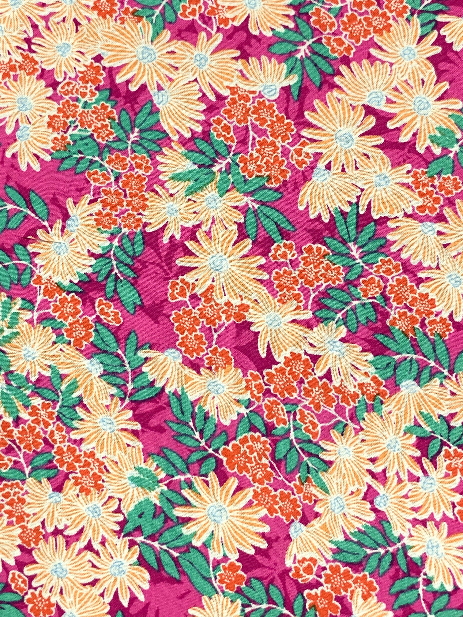  originals FLORIDO SST 人気シリーズ花柄 Deep Cerise/Jungle Green/Flame/Multi 100% Rayon Floral Print