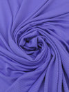 Muted iris Purple Polyester/Lycra Horizontal Eyelet Stripe Crepe Corded Knit 50W