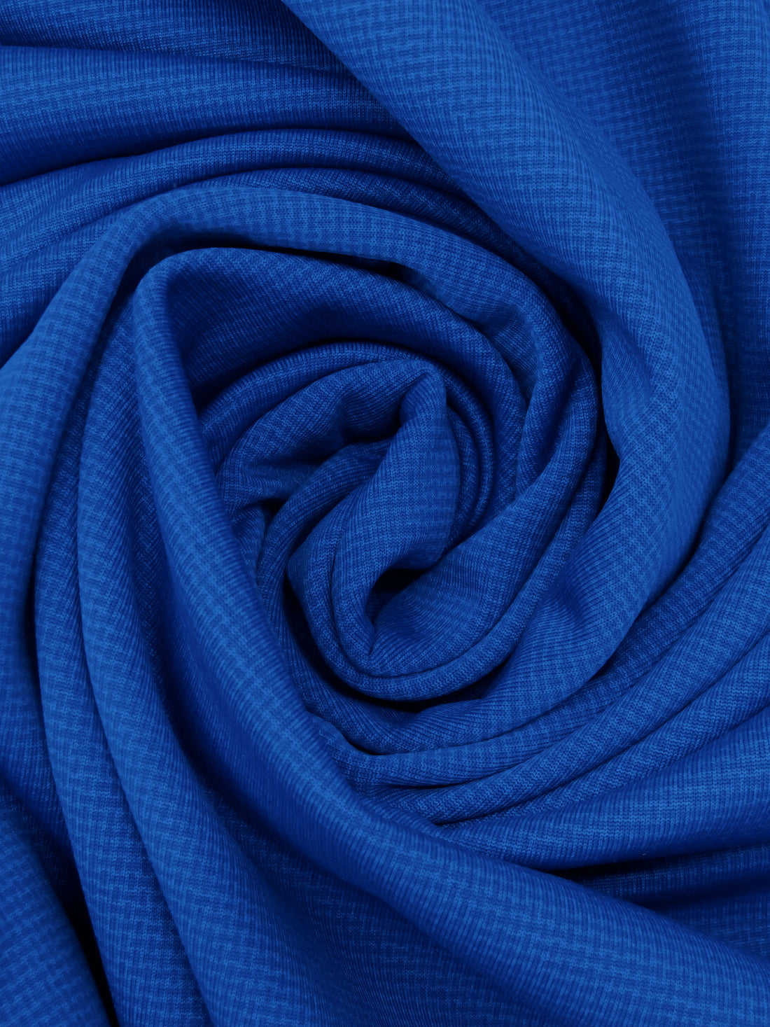 Dark Blue/Sapphire Blue Polyester/Lycra Micro Basketweave Print Wind Pro Stretch Knit - Polartec - 52W