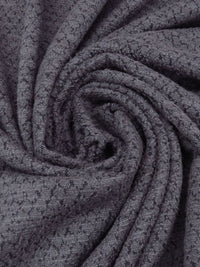 Graphite Gray/Charcoal Gray 100% Cotton Diamond Design Boucle Double Knit 44W