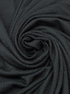 Dark Lead Gray Rayon/Lycra Puckered Crinkle Double Knit 48W