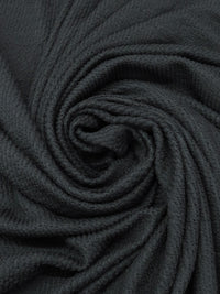 Dark Lead Gray Rayon/Lycra Puckered Crinkle Double Knit 48W