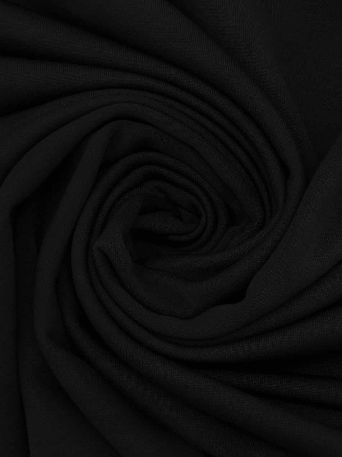 Black Polyester/Nylon/Spandex Power Stretch Sweatshirt Fleece - Polartec - 58W
