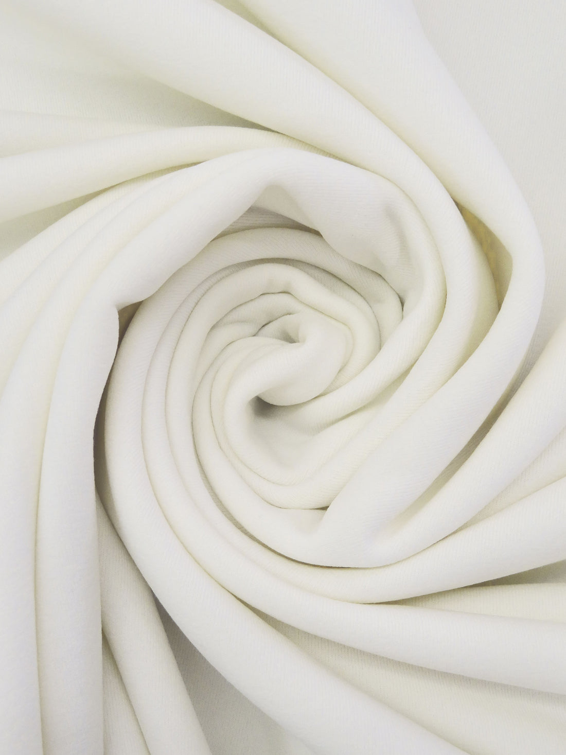 Cream Polyester/Nylon/Spandex Power Stretch Sweatshirt Fleece - Polartec - 60W