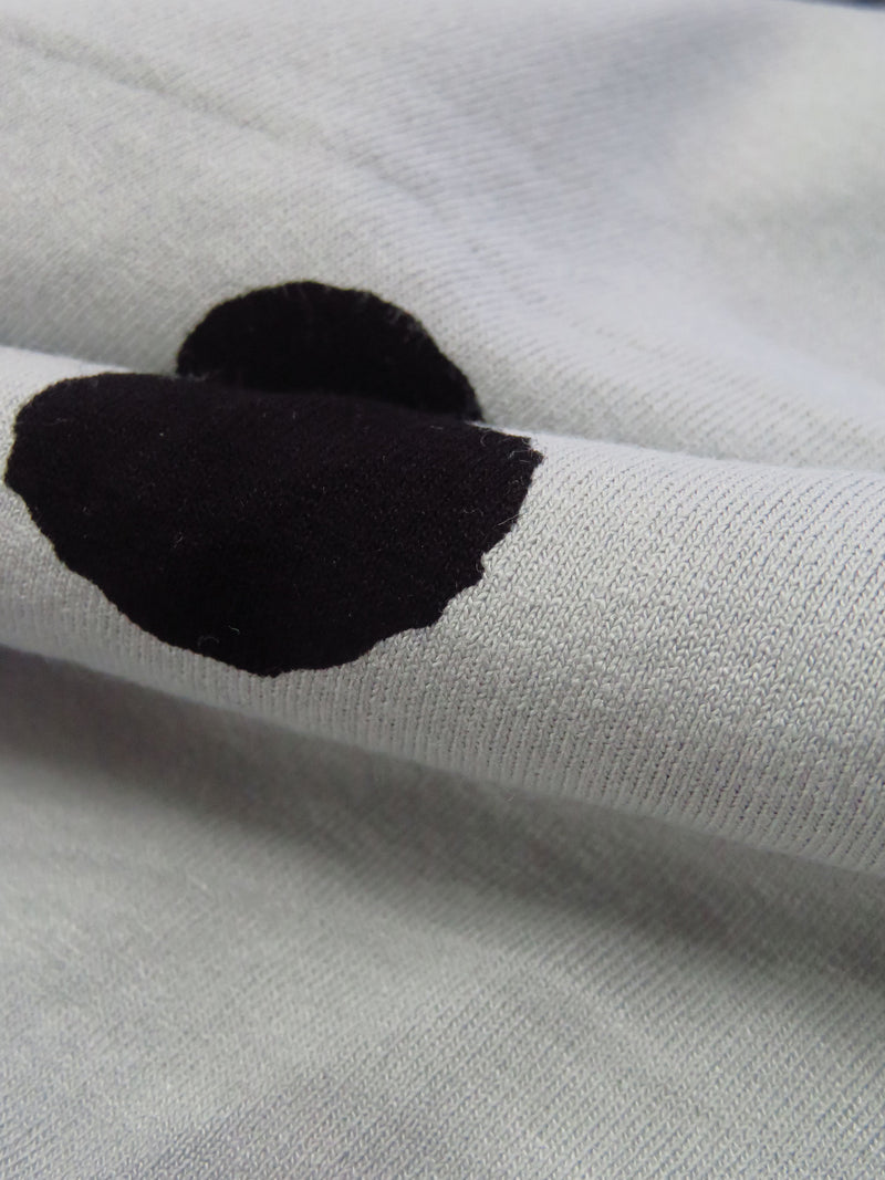 Cool Gray/Black Rayon/Lycra Abstract Dot Print Jersey knit 59W