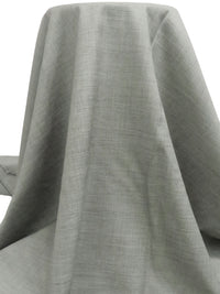 Black/Cream 100% Wool Crosshatch Suiting - NY Designer - 60W