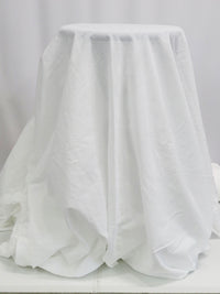 SOLD AS IS ONLY - Daisy White 100% Cotton Double Border Rosettes On Voile 55W